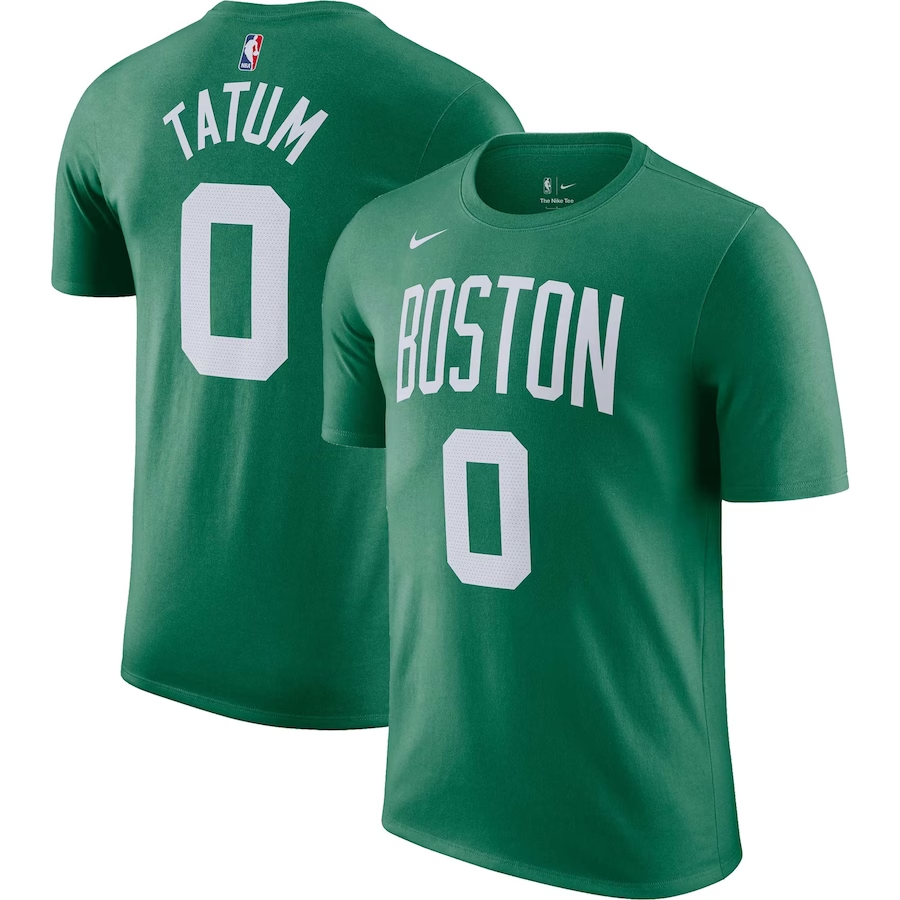 Men NBA Boston Celtics #0 Tatum green T shirt